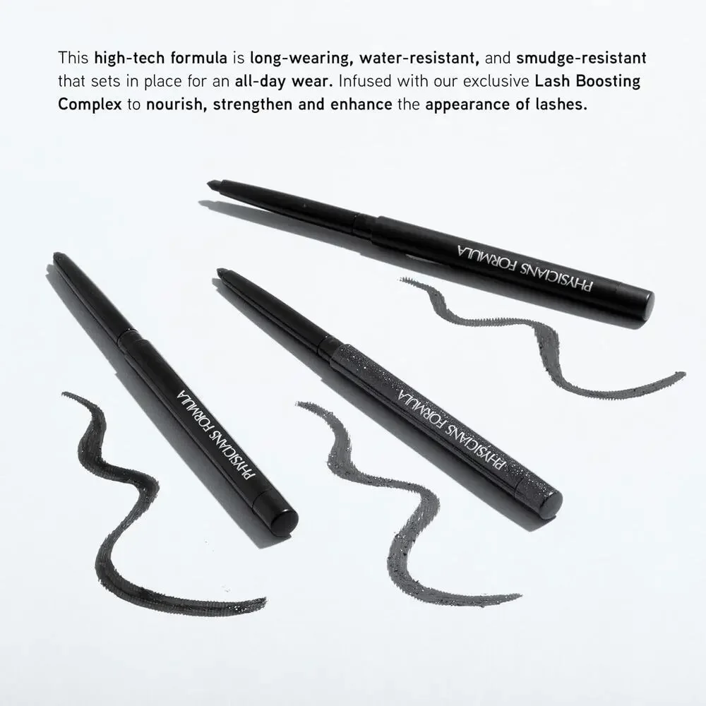 Physicians‎ Formula Eye Booster Gel Eyeliner Trio Black Shimmer Satin Matte NEW